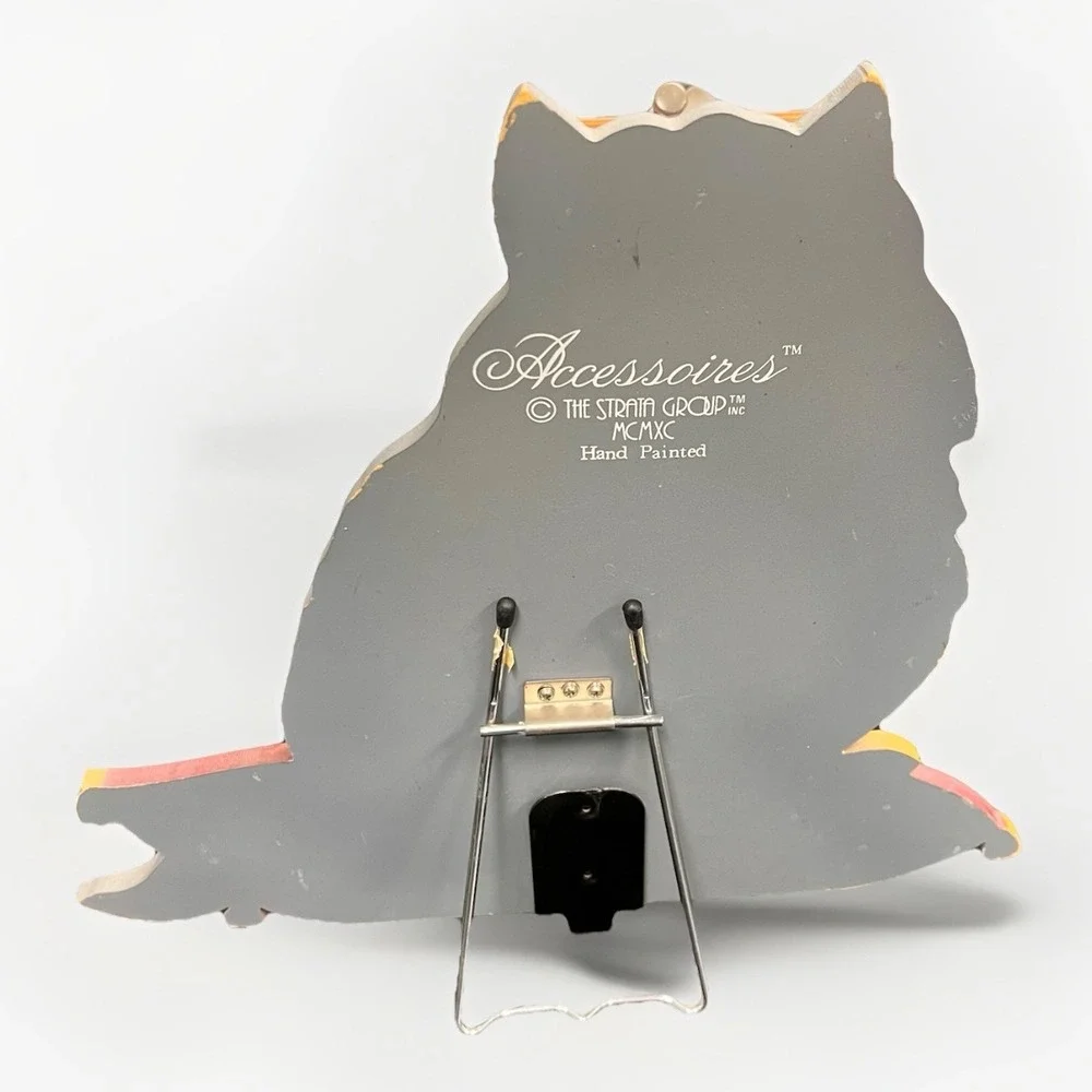 The Strata Group 1990‎ Accessories Hand Painted Wooden Cat Display 14